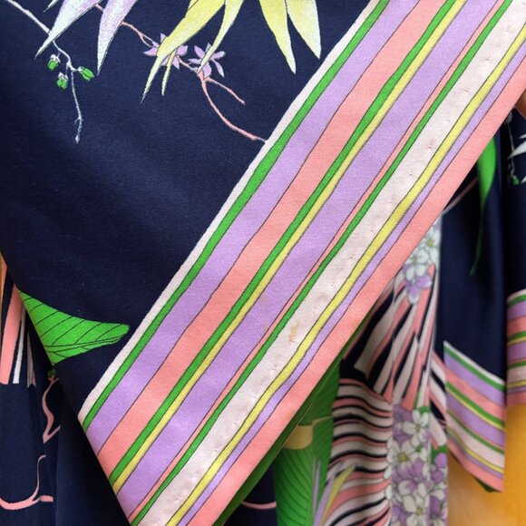 VINTAGE Jeannene Booher Tropical Jersey Dress - Picture 8 of 10